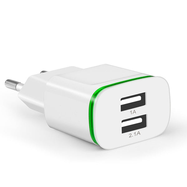 2 Ports LED Light USB Charger