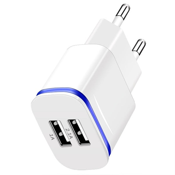 2 Ports LED Light USB Charger